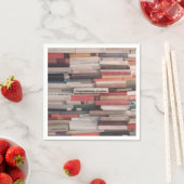 Die Mauer der Bücher überwältigen Glückwunsch Indi Serviette (Beispiel)
