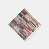 Die Mauer der Bücher überwältigen Glückwunsch Indi Serviette (Ecke)