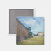 Die Mauer des Ball Court Magnet (Vorderseite/Rückseite)