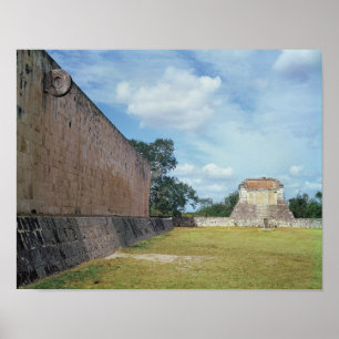 Die Mauer des Ball Court Poster