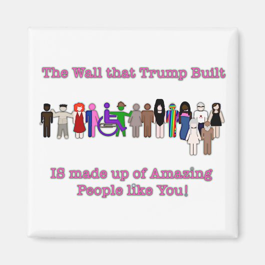 Die Mauer, die Trump errichtet hat Magnet (Vorne)