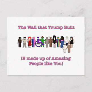 Die Mauer, die Trump errichtet hat Postkarte