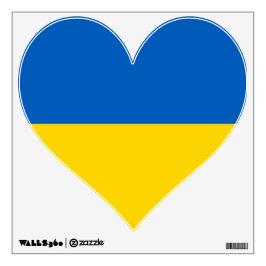 Die Mauer fällt mit der Flagge der Ukraine