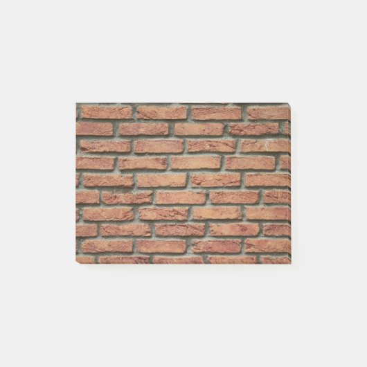 Die Mauer roten Steine Post-it Klebezettel (Vorderseite)
