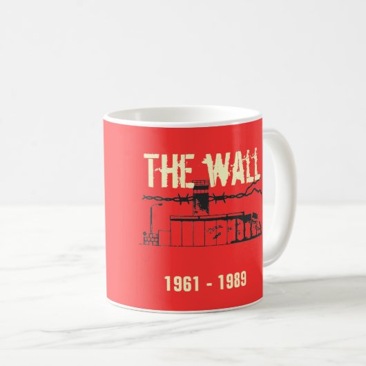 Die Mauer special Design Kaffeetasse (VorderseiteRechts)