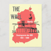 Die Mauer Special Design Postkarte (Vorderseite)