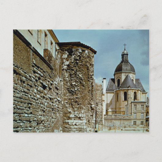 Die Mauer von Philippe Auguste, rue des Jardins Postkarte (Vorderseite)