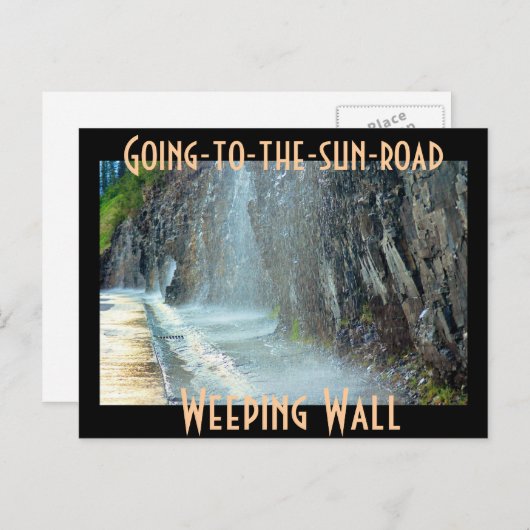 Die Mauer weben, auf die Straße gehen Postkarte (Vorne/Hinten)