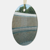 Die Mauer zur Erinnerung an den Zweiten Weltkrieg Keramikornament (Links)