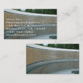 Die Mauer zur Erinnerung an den Zweiten Weltkrieg  Visitenkarte (Vorne/Hinten)