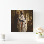 Die Maurische Mauer Quadratische Wanduhr (Zuhause)