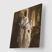 Die Maurische Mauer Quadratische Wanduhr (Winkel)