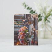 Die Maus kommt zum Tee Postkarte (Stehend Vorderseite)