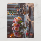 Die Maus kommt zum Tee Postkarte (Vorderseite)