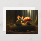 Die Maus und der Pilz Postkarte (Vorne/Hinten)