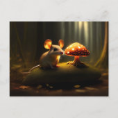 Die Maus und der Pilz Postkarte (Vorderseite)