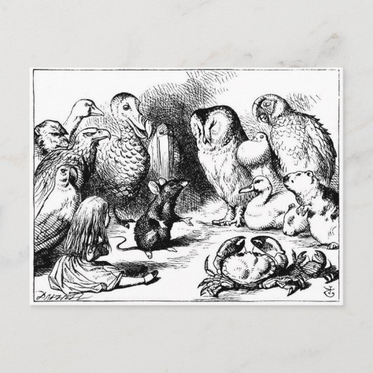 Die Maus und die trockene Geschichte Postkarte (Vorderseite)