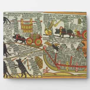 Die Mäuse begraben die Katze, Russisch, Ende des 1 Fotoplatte