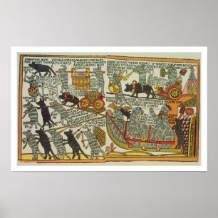 Die Mäuse begraben die Katze, Russisch, Ende des 1 Poster