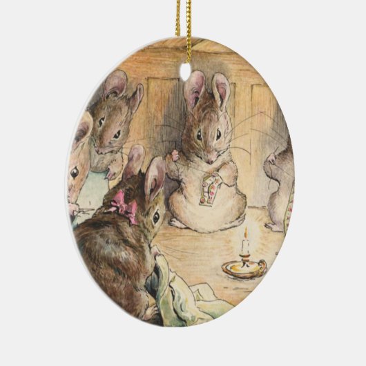 Die Mäuse säen von Beatrix Potter Keramik Ornament (Rechts)