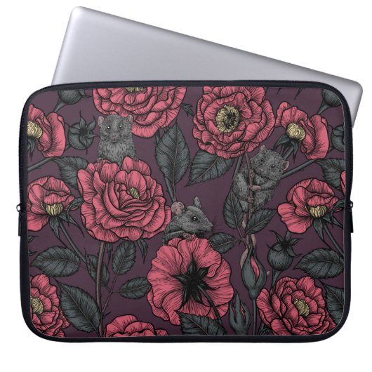 Die Mäuseparty Laptopschutzhülle (Vorderseite)