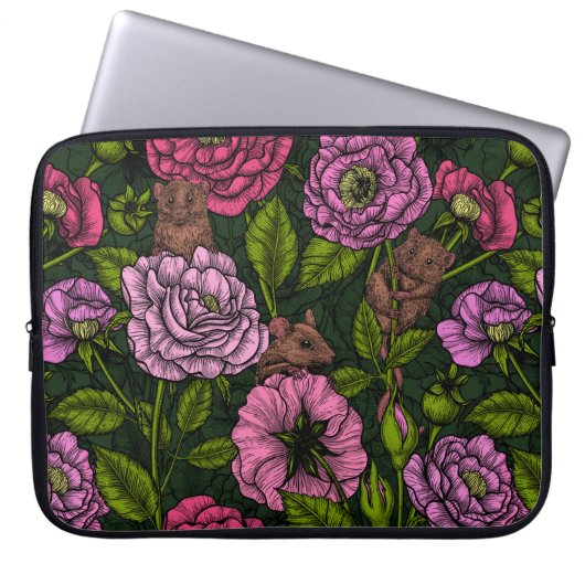 Die Mäuseparty Laptopschutzhülle (Vorderseite)