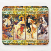 Die Mausunterlage mit vier Jahreszeiten Mousepad (Vorne)