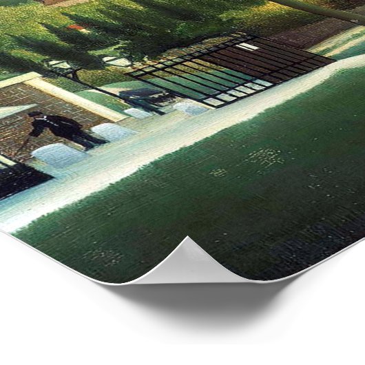 Die Maut von Henri Rousseau Poster (Ecke)