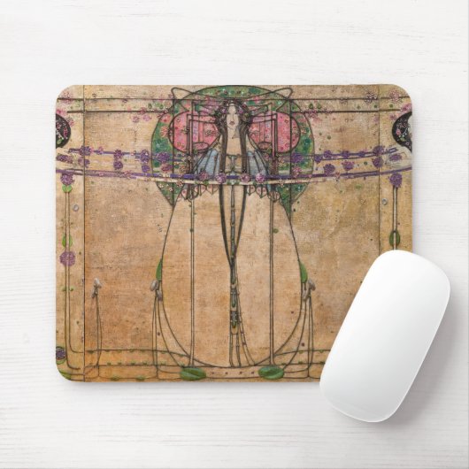 Die May-Königin von Margaret Macdonald Mackintosh Mousepad (Mit Mouse)