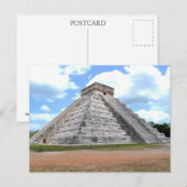 Die Mayan-Pyramide in Chichén‑Itzá. Postkarte (Vorne/Hinten)