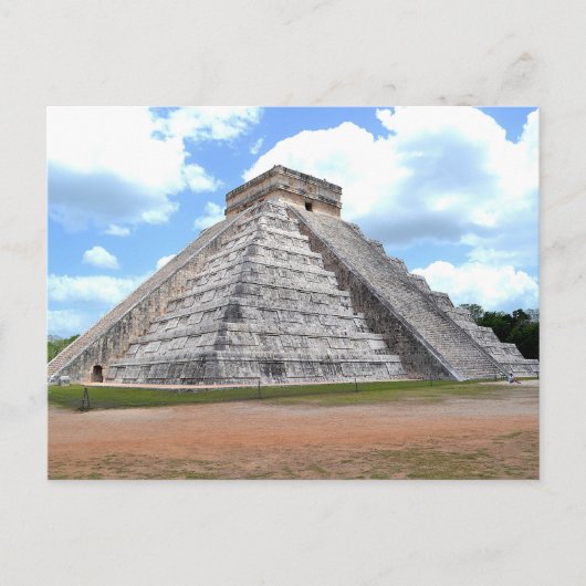 Die Mayan-Pyramide in Chichén‑Itzá. Postkarte (Vorderseite)