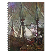 Die Mayflower 2 in A.I. Kunst skurril Notizblock (Vorderseite)