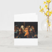 Die Maypole von Louis Wain Karte (Gelbe Blume)