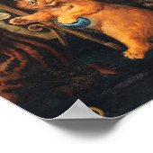 Die Maypole von Louis Wain Poster (Ecke)