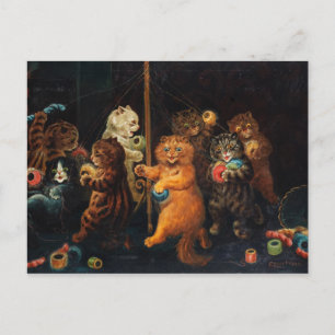 Die Maypole von Louis Wain Postkarte