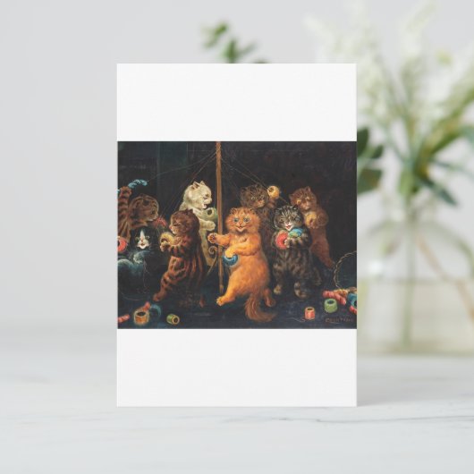 Die Maypole von Louis Wain Save The Date (Stehend Vorderseite)