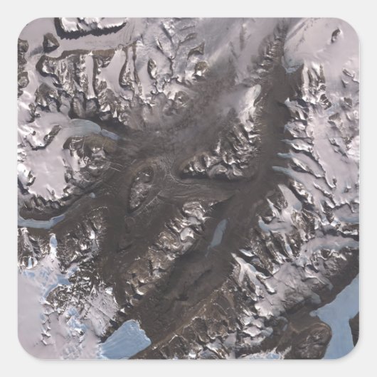 Die McMurdo Dry Valleys Quadratischer Aufkleber (Vorderseite)