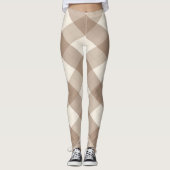 Die MeanClique-Raute Brown Leggings (Vorderseite)
