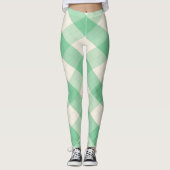 Die MeanClique-Raute Grün Leggings (Vorderseite)