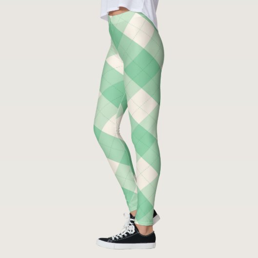 Die MeanClique-Raute Grün Leggings (Links)
