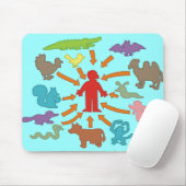 Die Meatatarian Nahrungskette Mousepad (Mit Mouse)