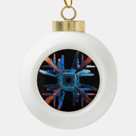 Die Mechanik der Schneeflocken-Dekoration Keramik Kugel-Ornament