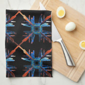 Die Mechanik des ganzen Teetuchs Geschirrtuch (Viertel Falte)