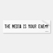 Die Medien ist Ihr Feind Autoaufkleber (Vorne)
