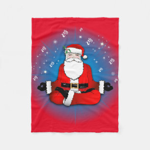 Die Meditation des Weihnachtsmannes Fleecedecke