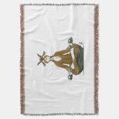 "Die meditierende Ziege" wirbellose Kruste Decke (Vorderseite Vertikal)