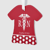 Die medizinische ausgebildete Krankenschwester RN Ornament (Vorderseite)