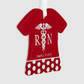 Die medizinische ausgebildete Krankenschwester RN Ornament (Vorderseite)