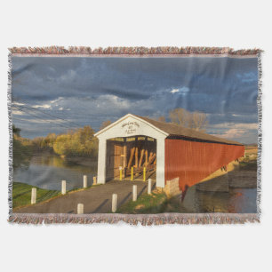 Die Medora Covered Bridge, erbaut 1875 Decke