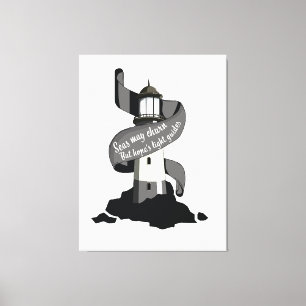 Die Meere mögen brennen, aber die Lichtführer der  Leinwanddruck